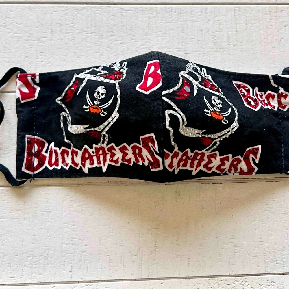 Tampa Bay Buccaneers Rhinestoned Face Mask